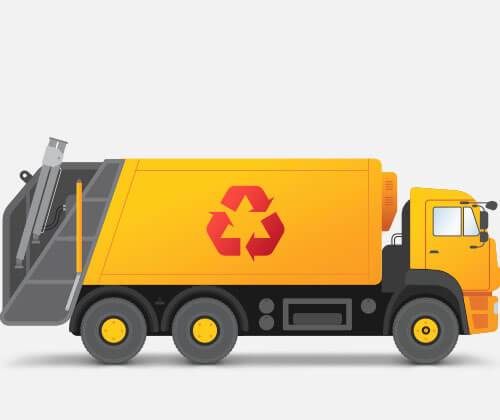 Waste-collection trucks